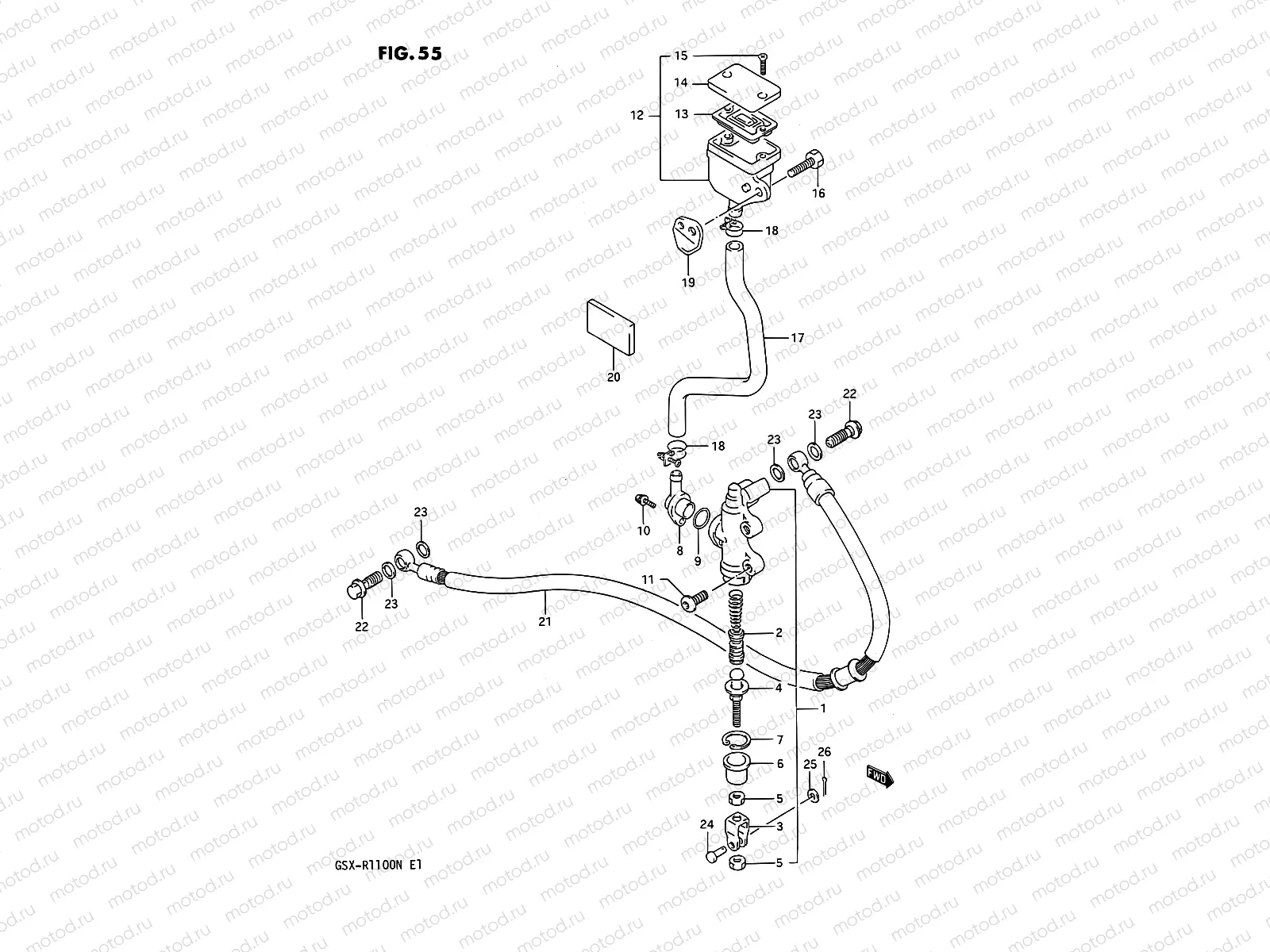 55 - REAR MASTER CYLINDER