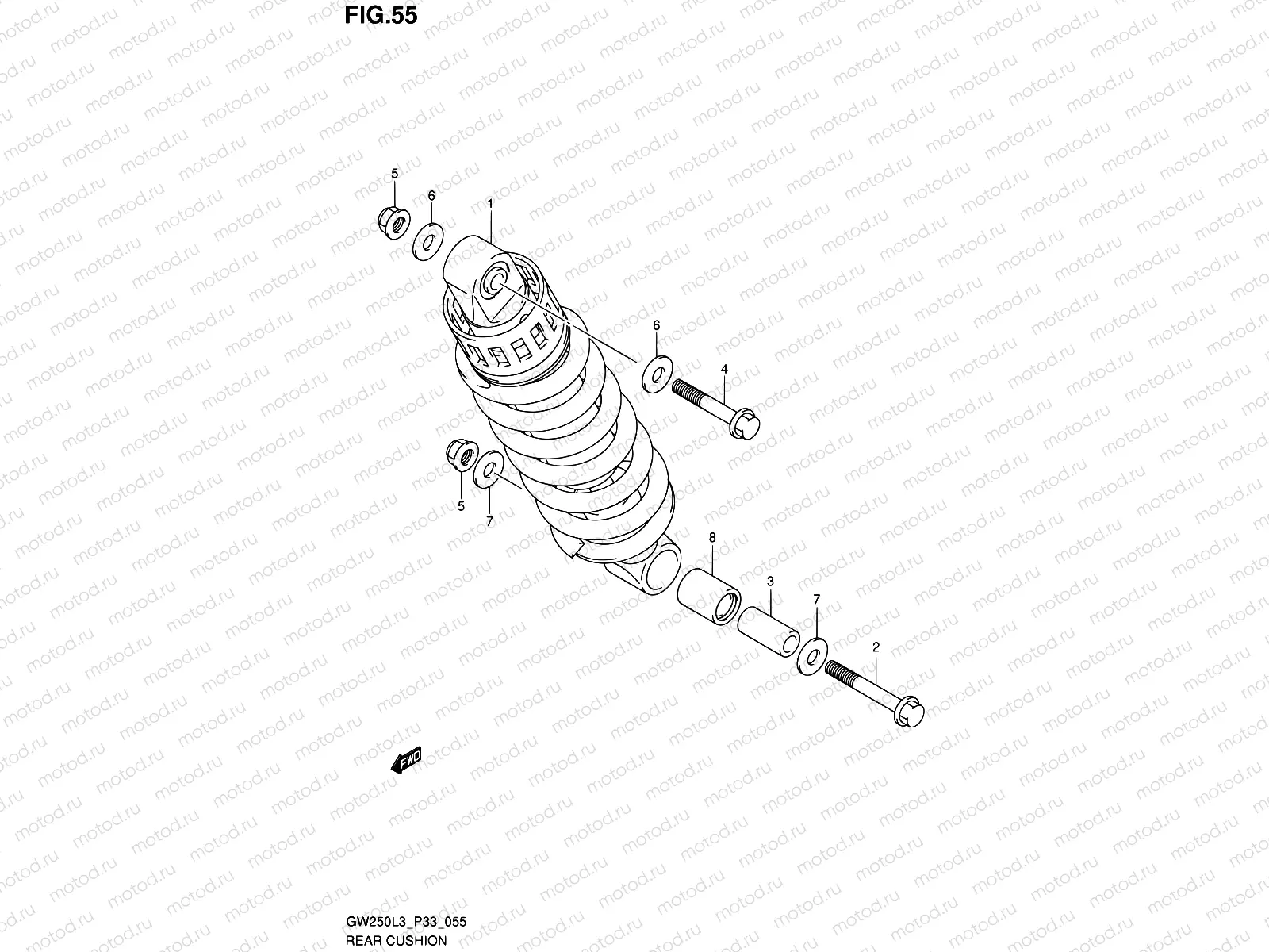 55 - REAR SHOCK ABSORBER