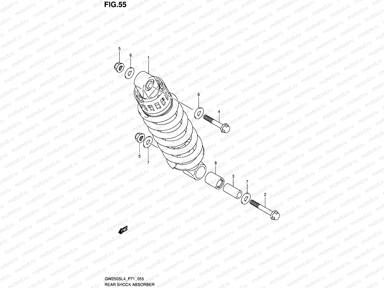 55 - REAR SHOCK ABSORBER
