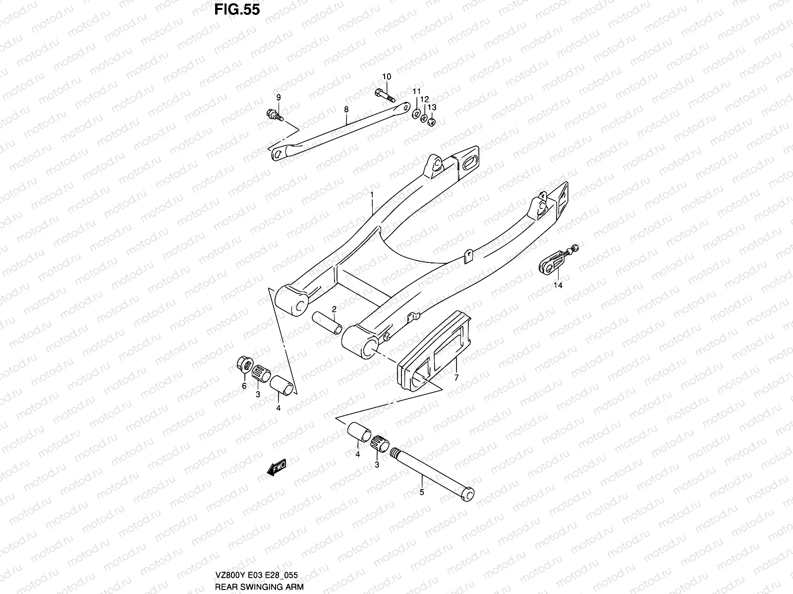 55 - REAR SWINGING ARM