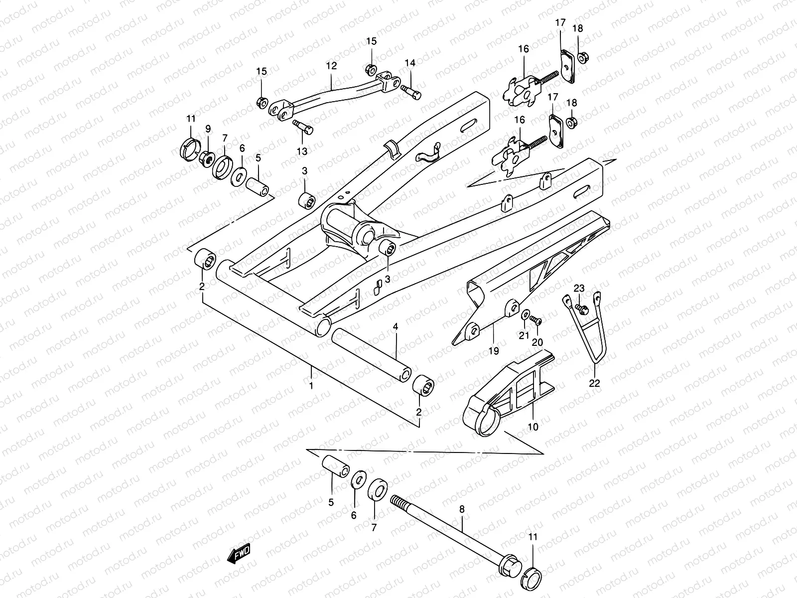 55 - REAR SWINGING ARM