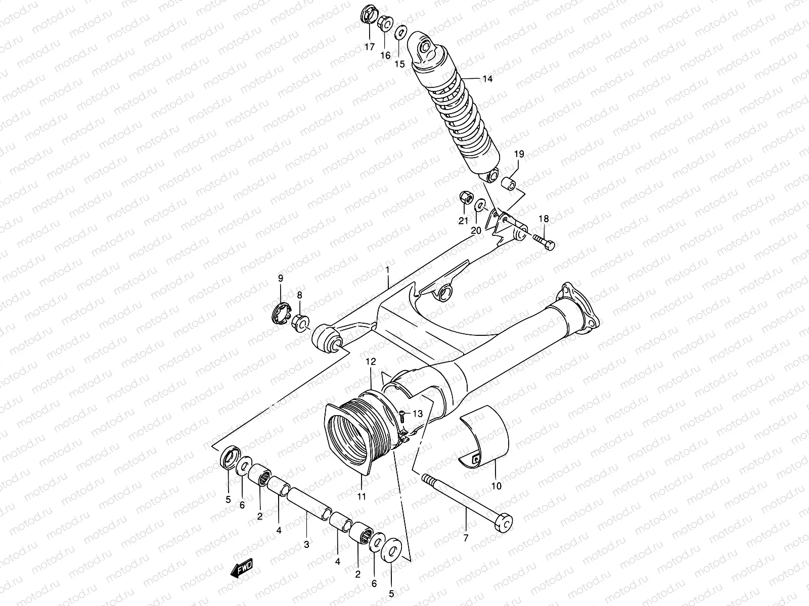 55 - REAR SWINGING ARM