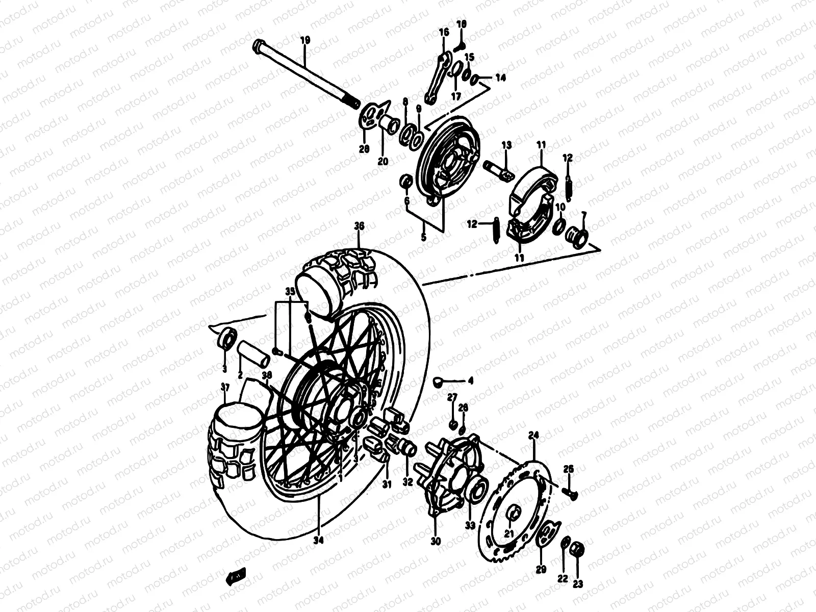 55 - REAR WHEEL