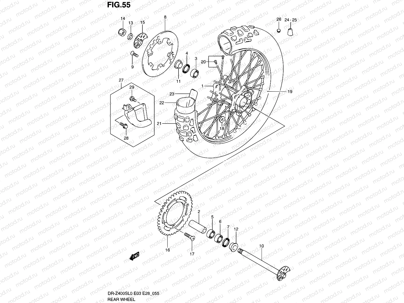 55 - REAR WHEEL