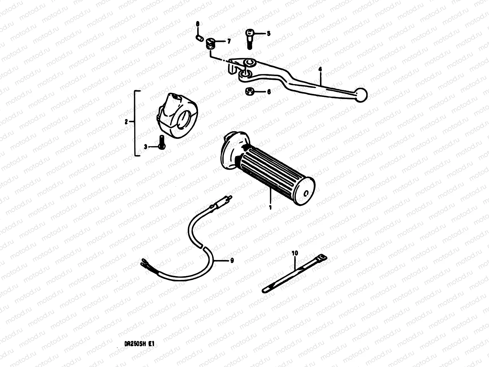 55 - RIGHT HANDLE SWITCH (MODEL F/G/H)