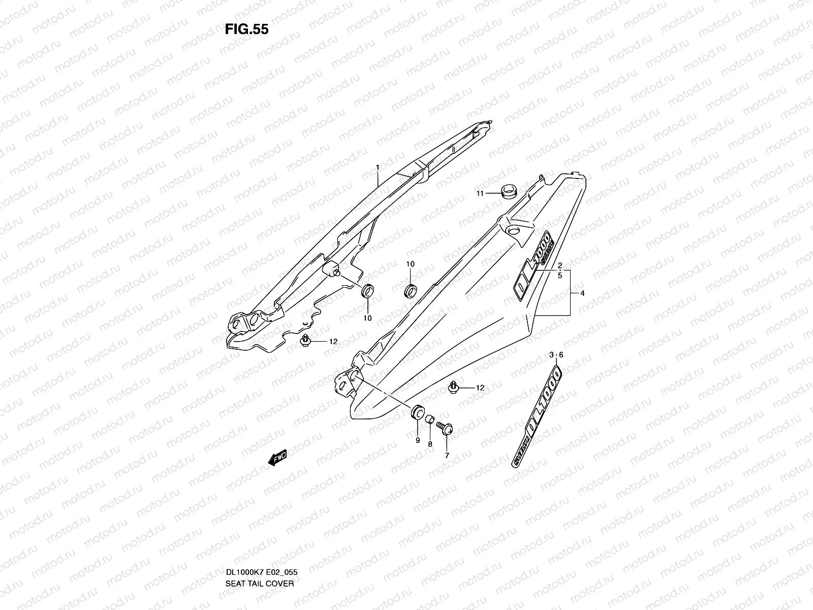 55 - SEAT TAIL COVER