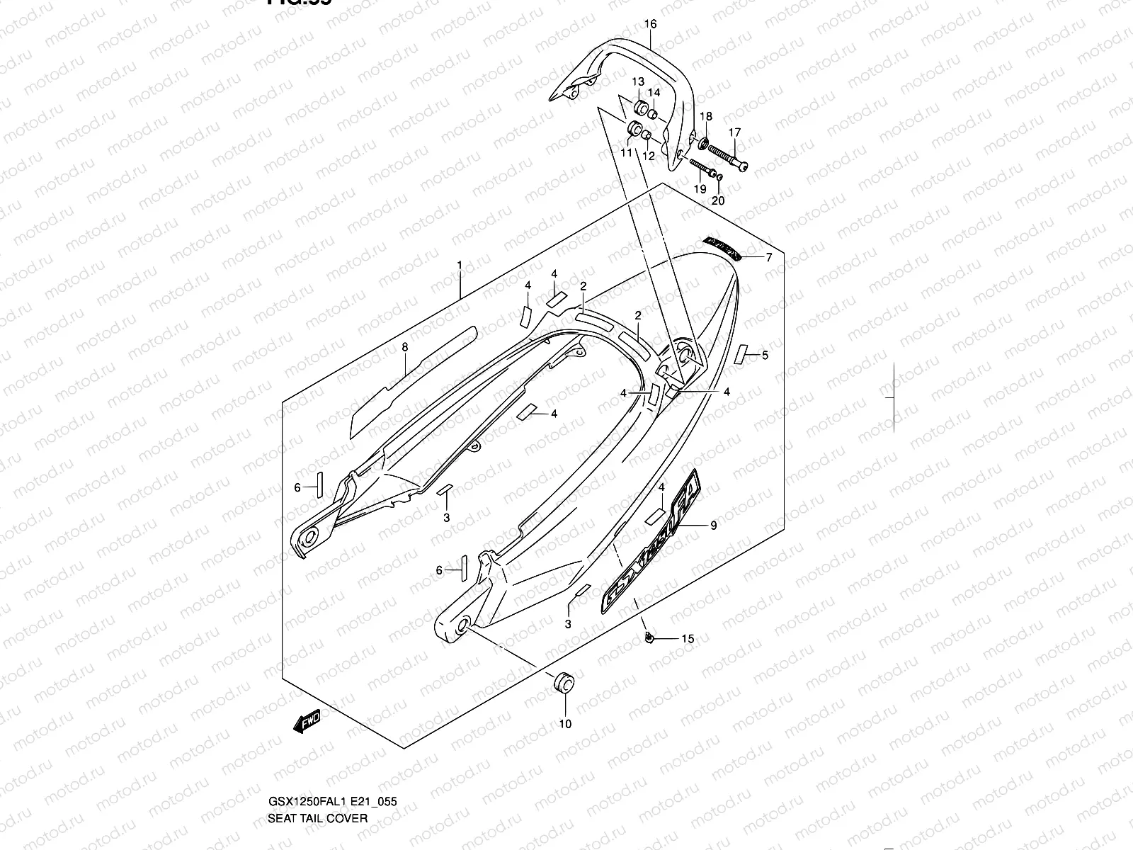 55 - SEAT TAIL COVER