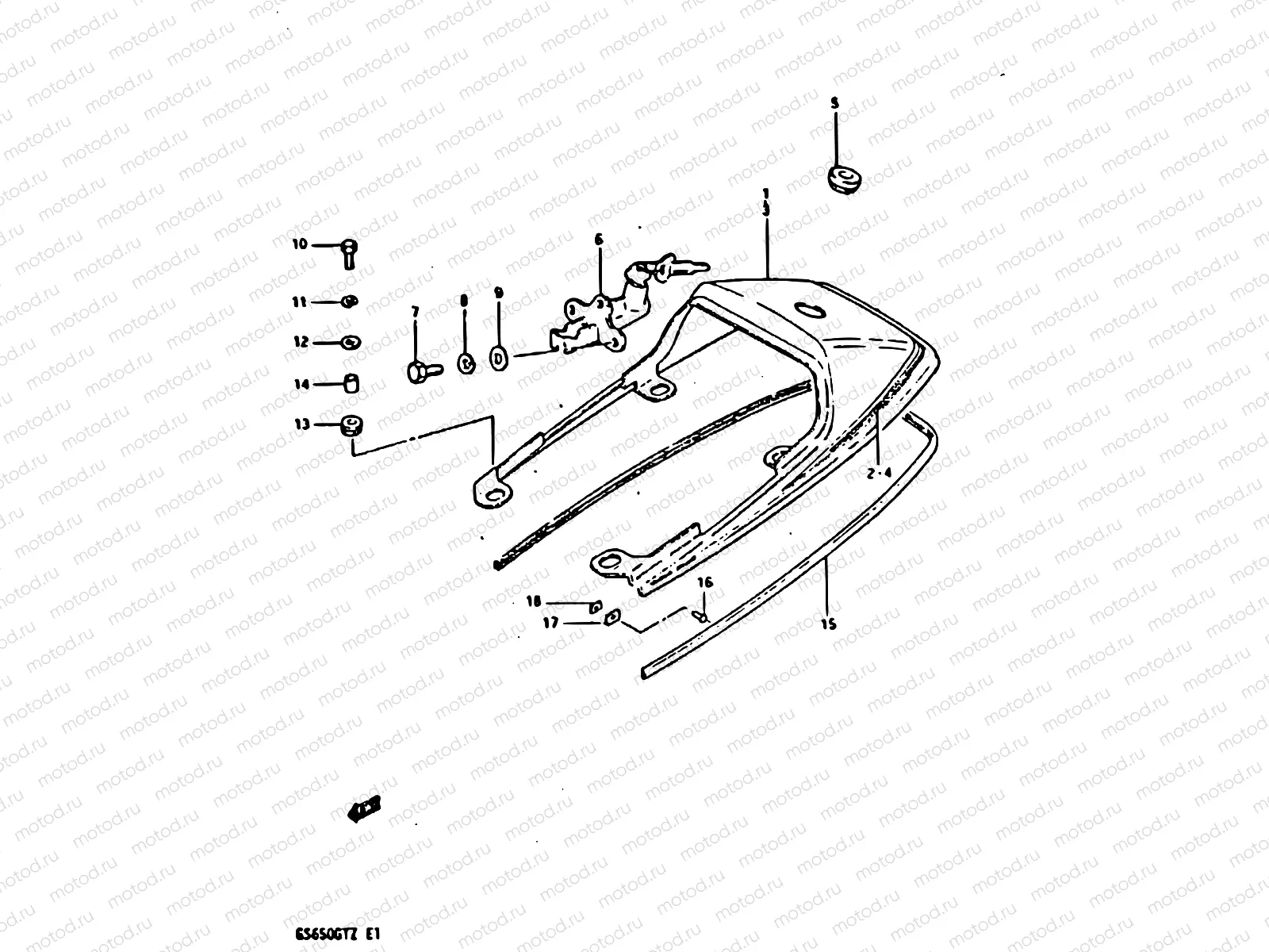 55 - SEAT TAIL COVER (MODEL Z)
