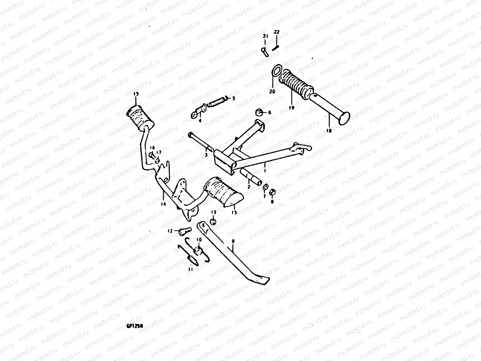 55 - STAND - FOOTREST (E22)