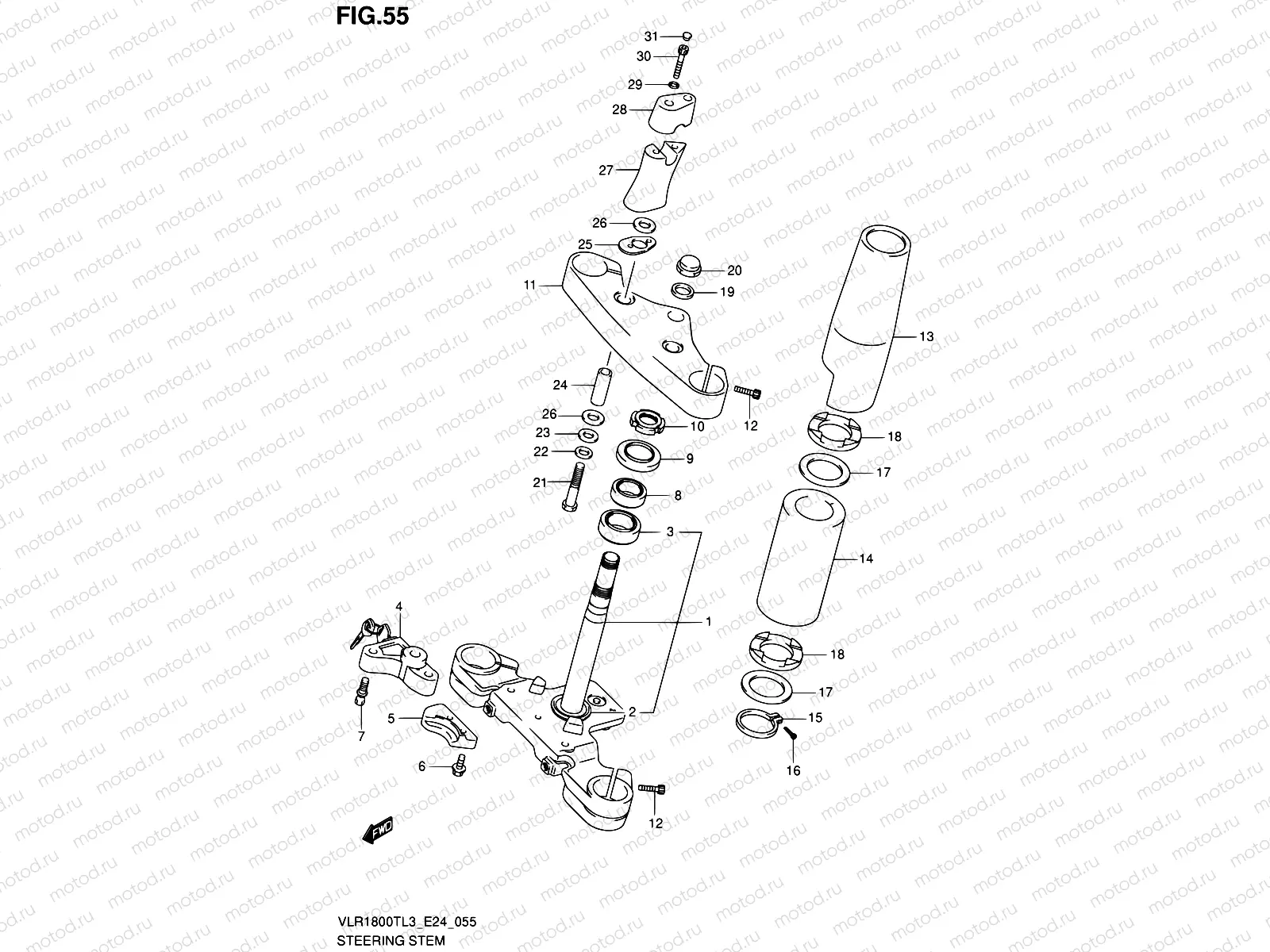 55 - STEERING STEM