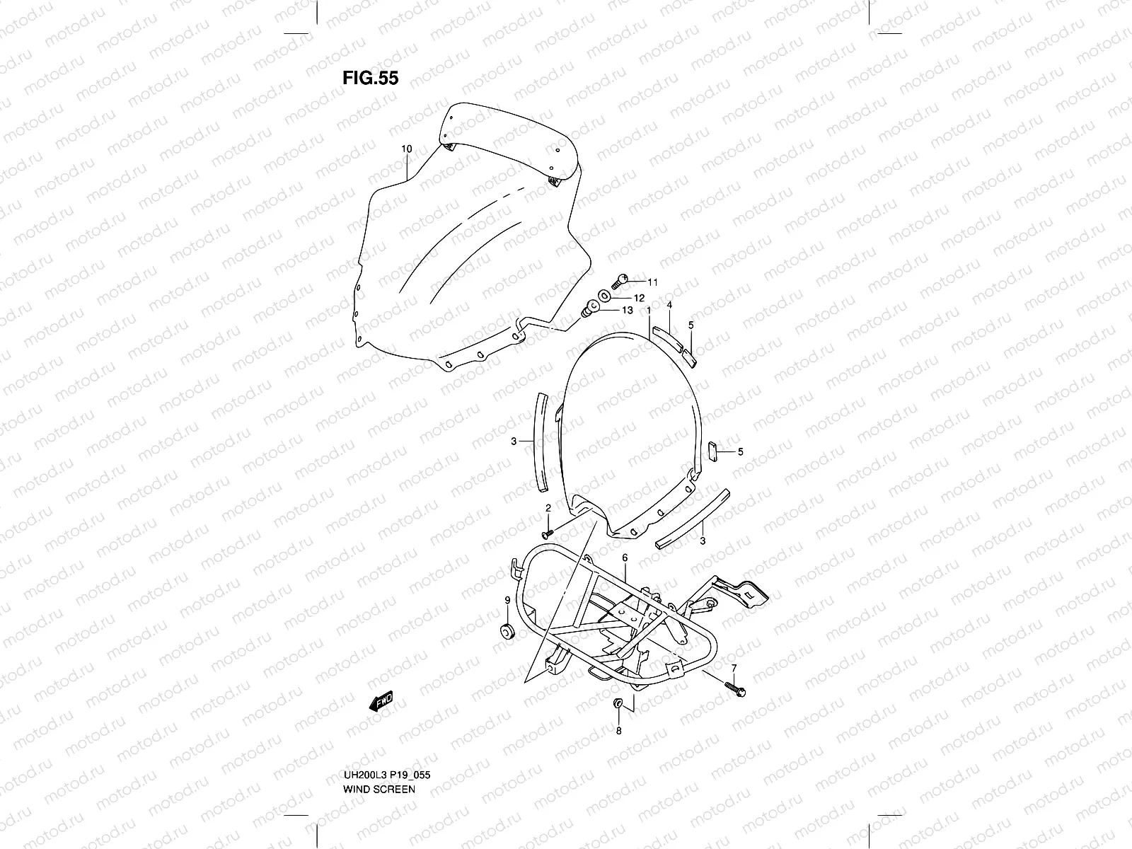 55 - WINDSCREEN (UH200ZL3 P19)