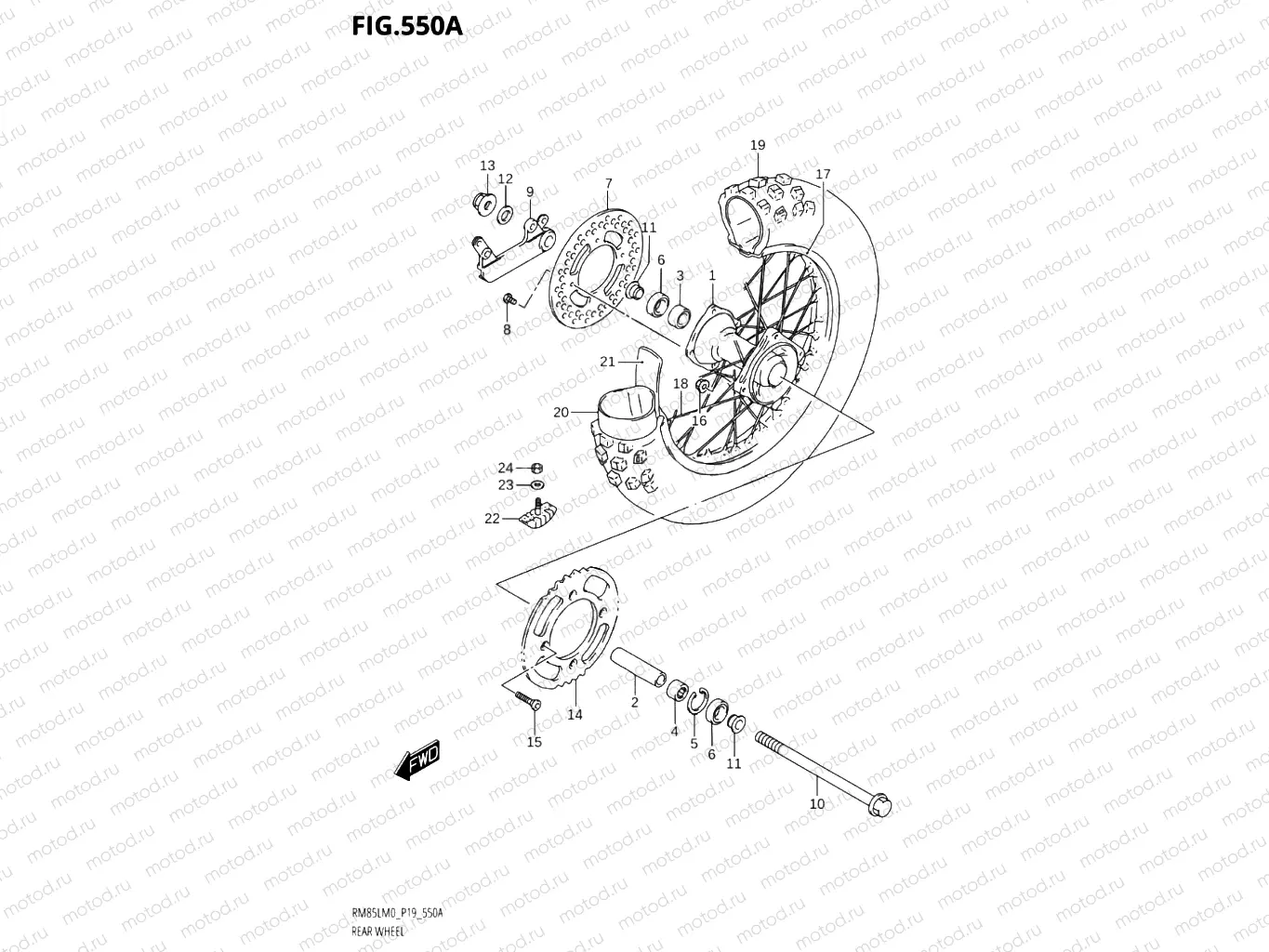 550A - REAR WHEEL