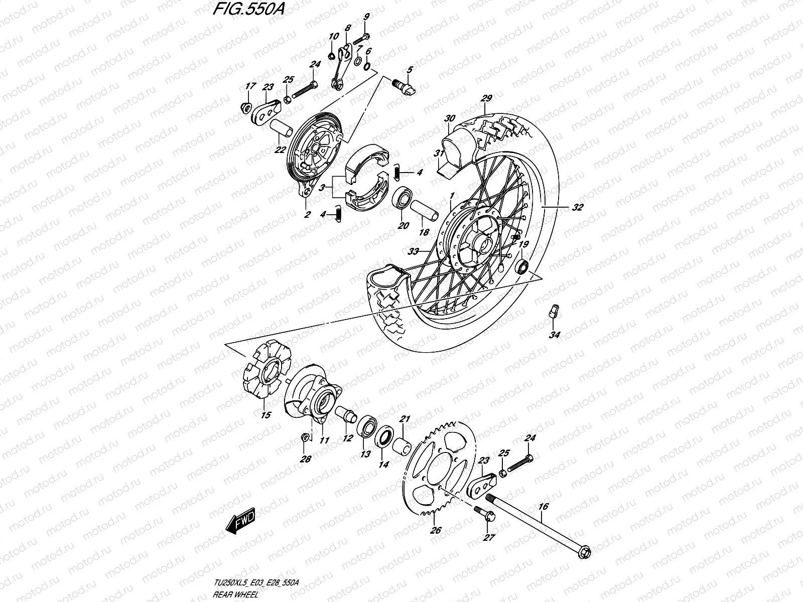 550A - REAR WHEEL