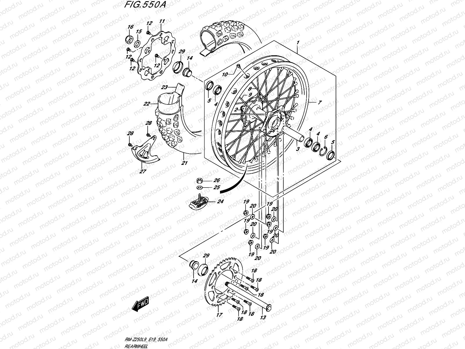 550A - REAR WHEEL