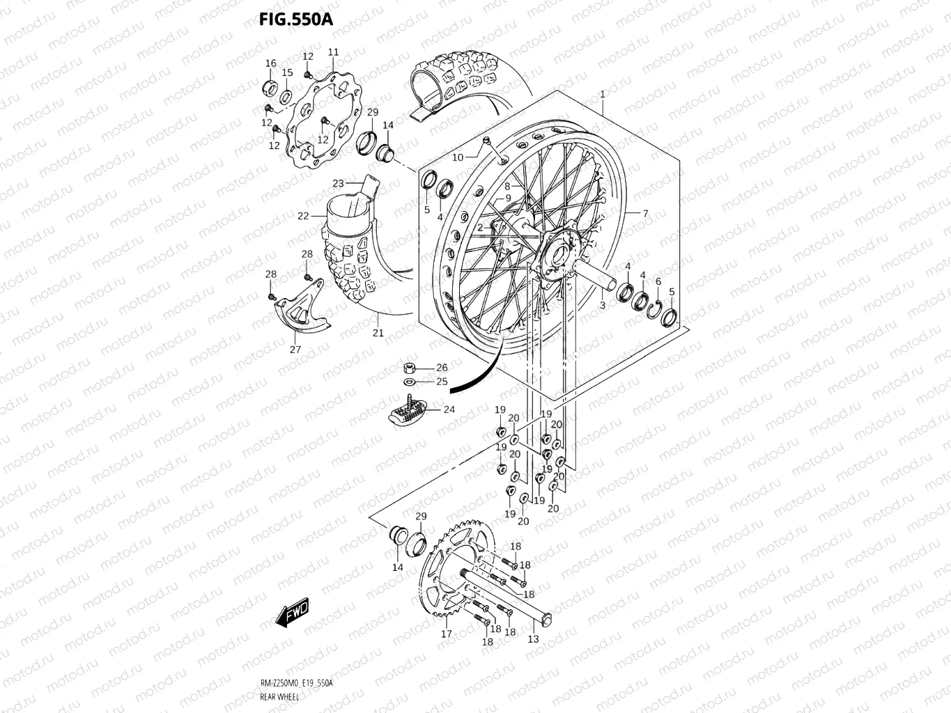 550A - REAR WHEEL
