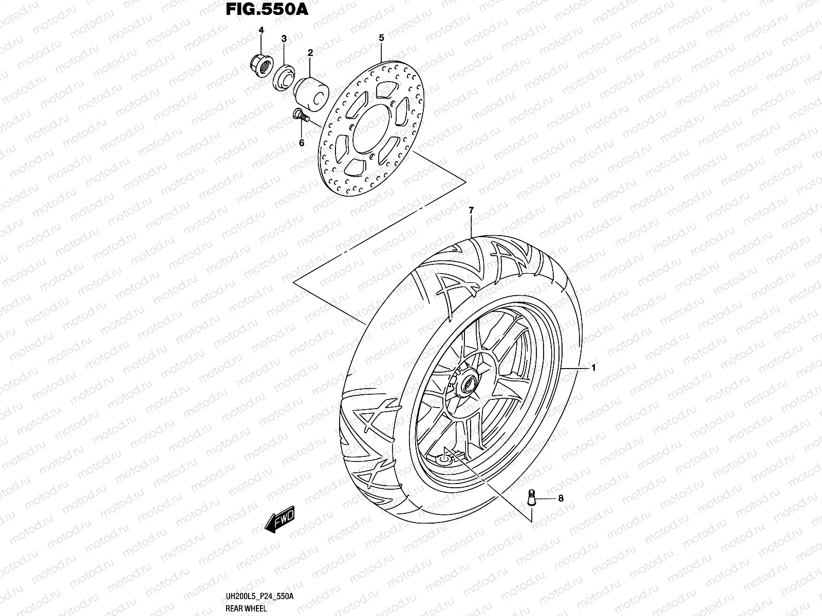 550A - REAR WHEEL