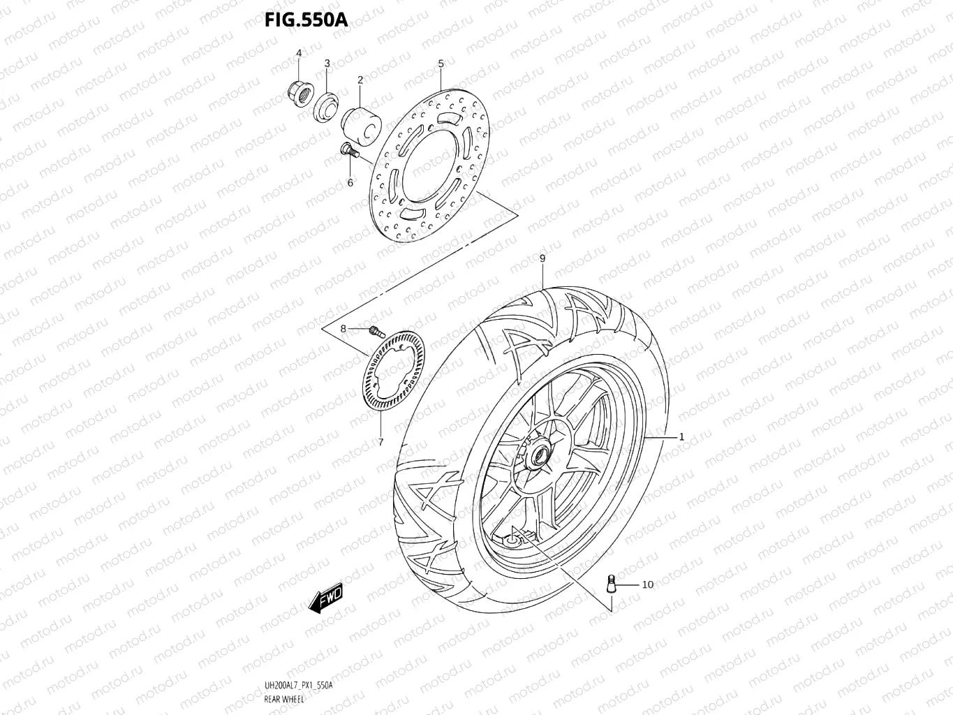 550A - REAR WHEEL