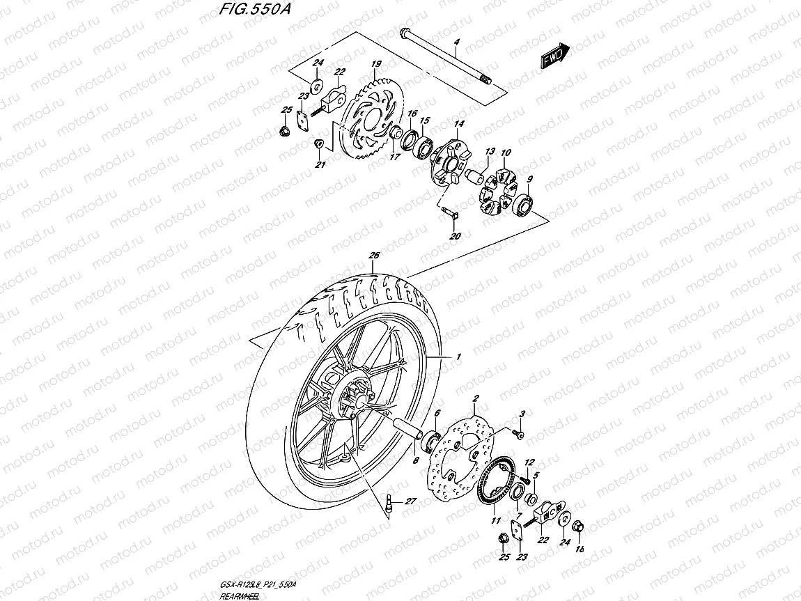 550A - REAR WHEEL