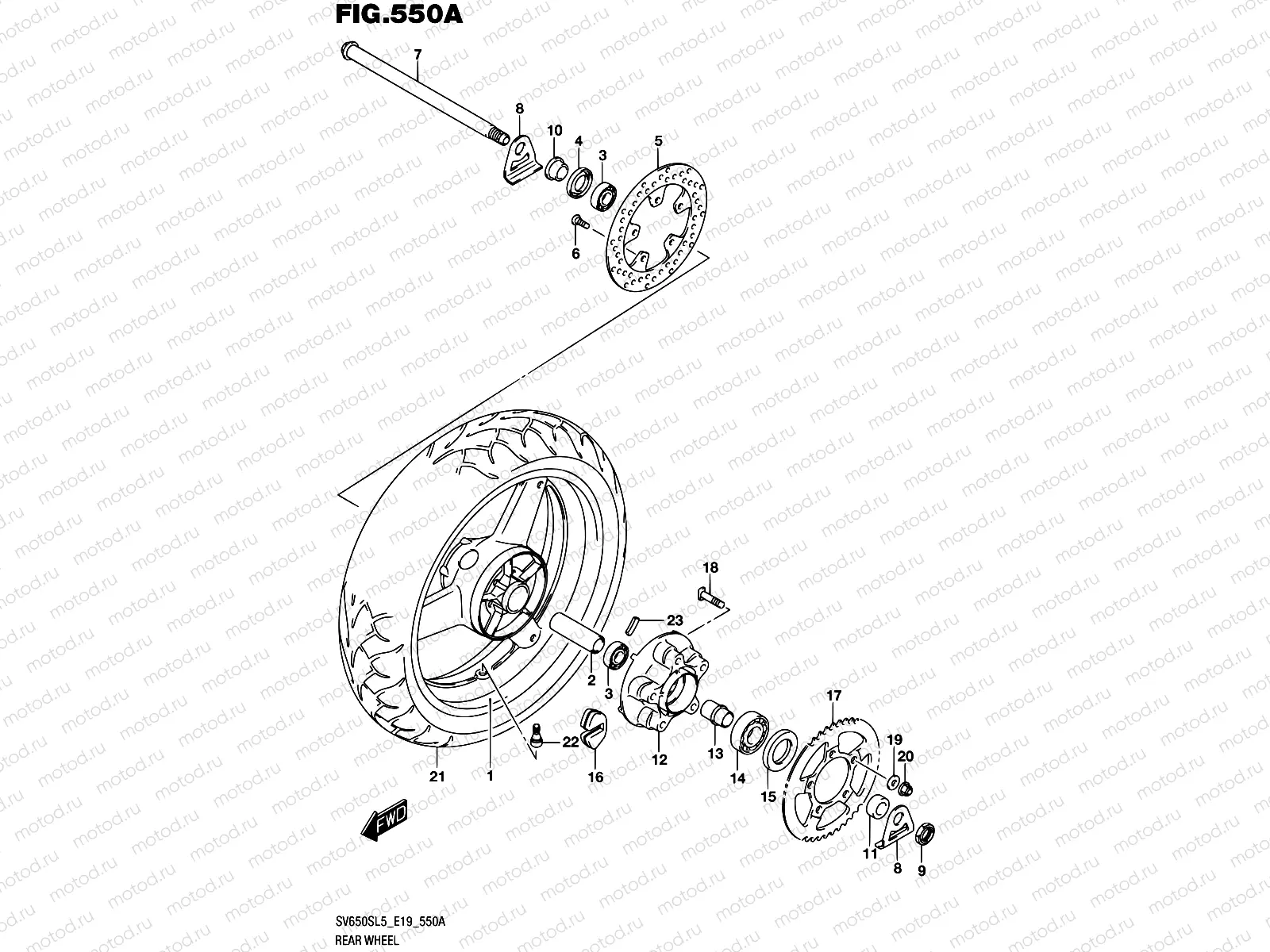 550A - REAR WHEEL