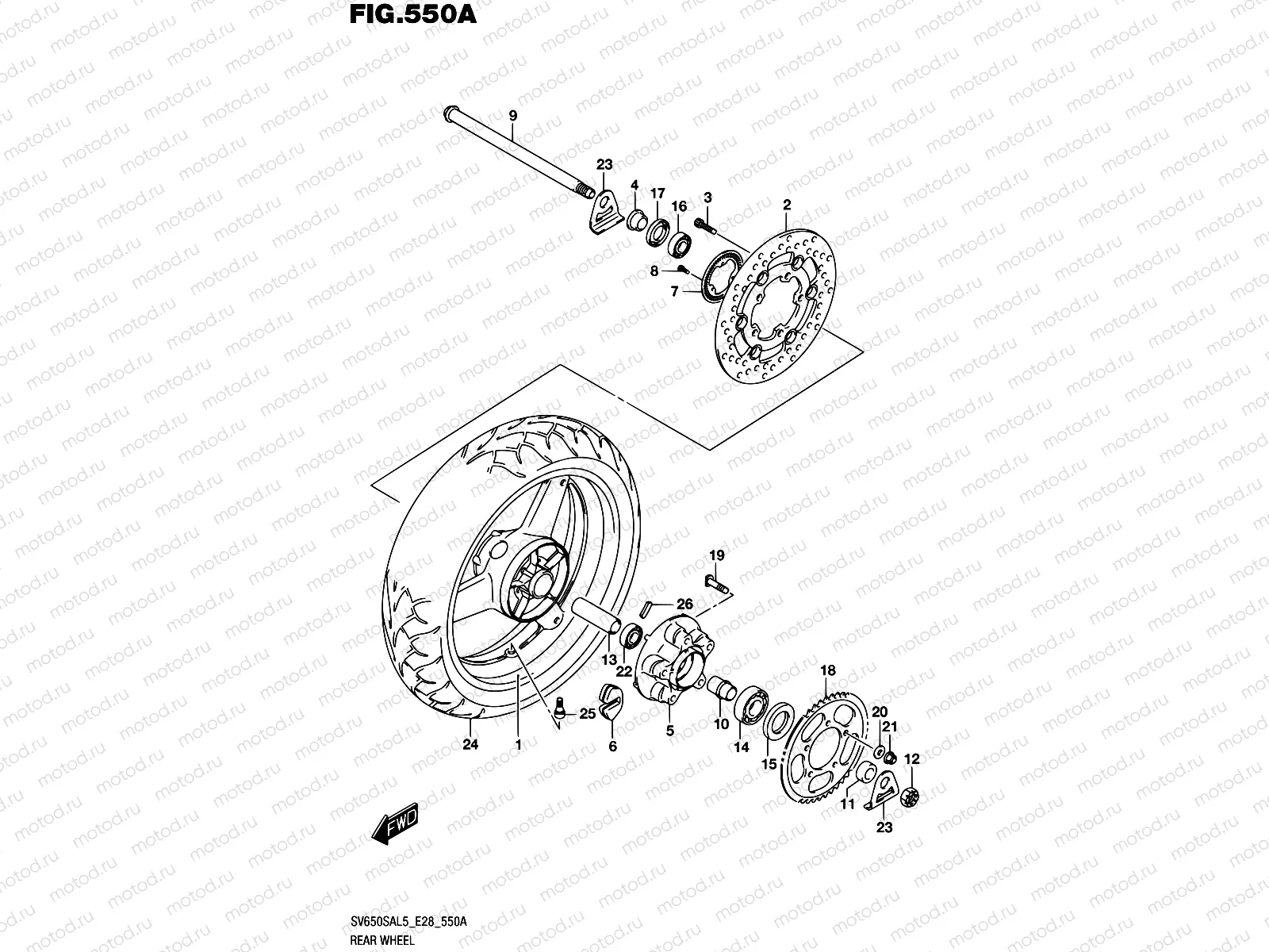550A - REAR WHEEL