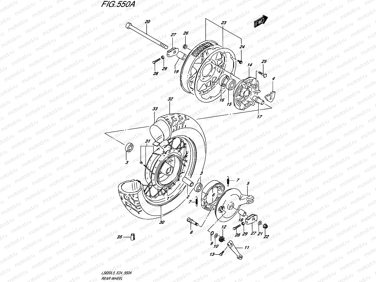 550A - REAR WHEEL