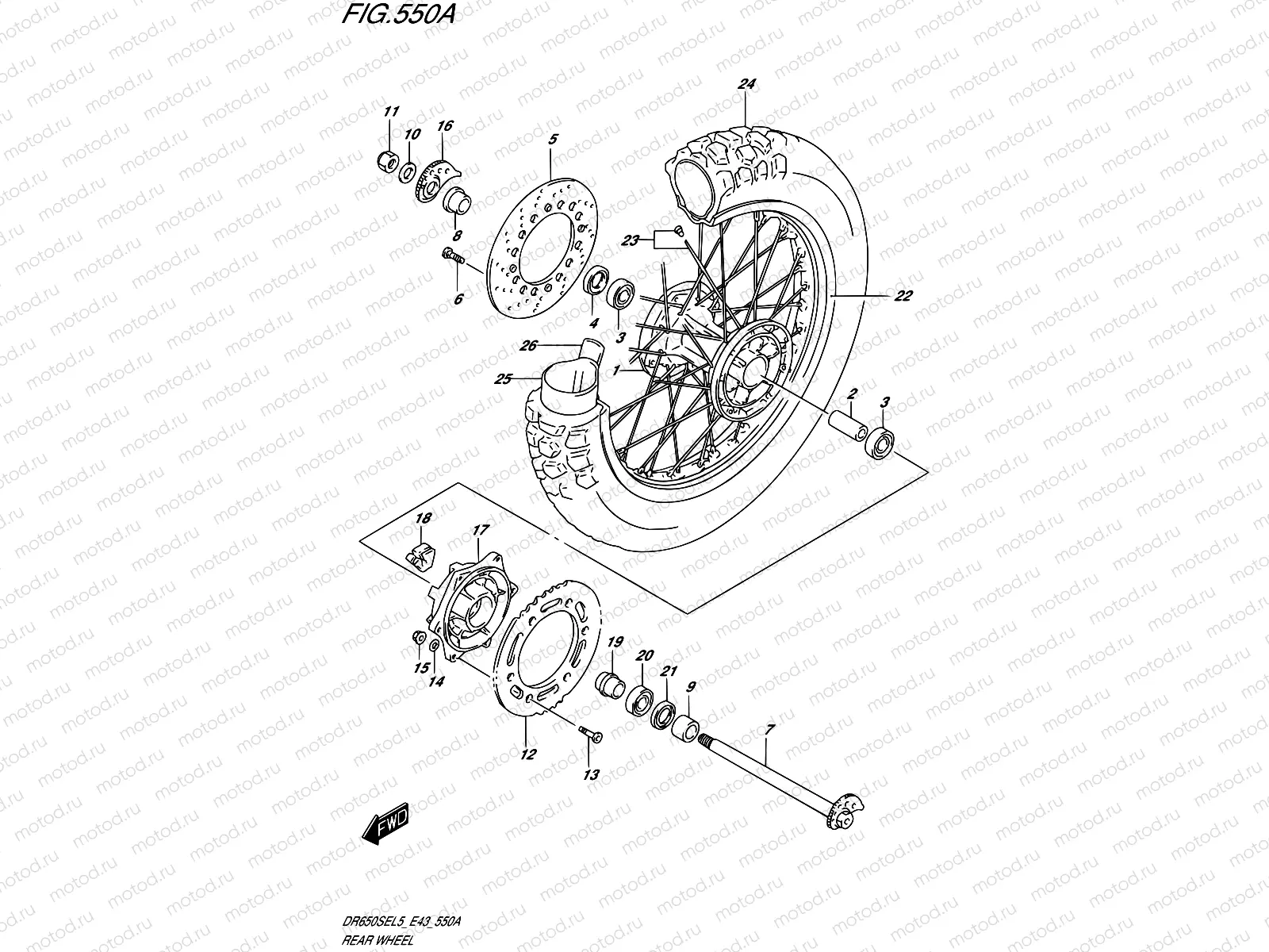 550A - REAR WHEEL