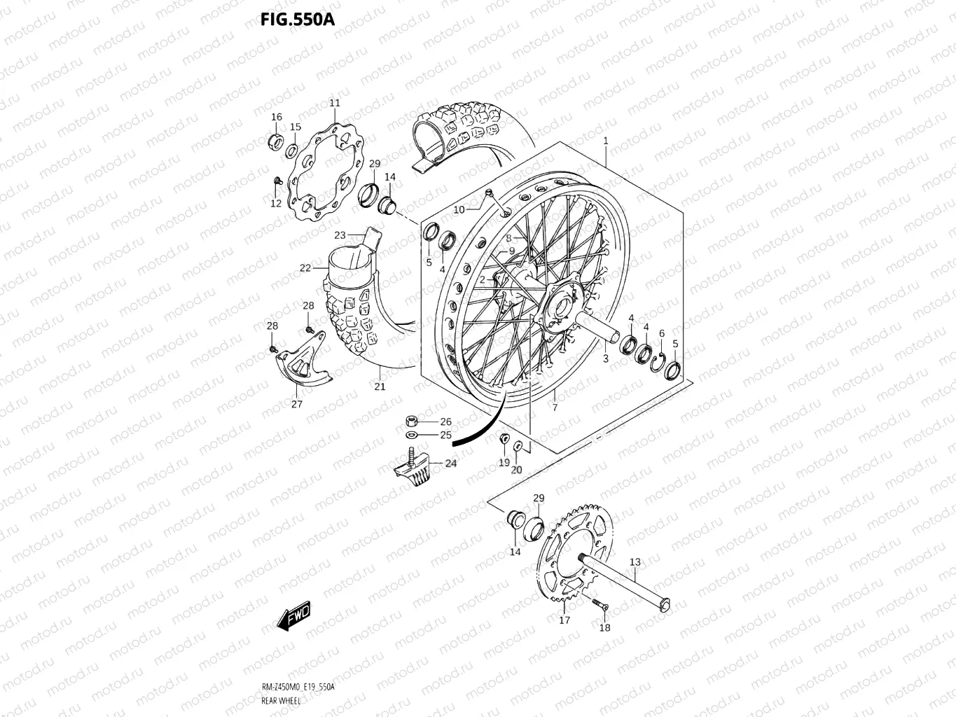 550A - REAR WHEEL