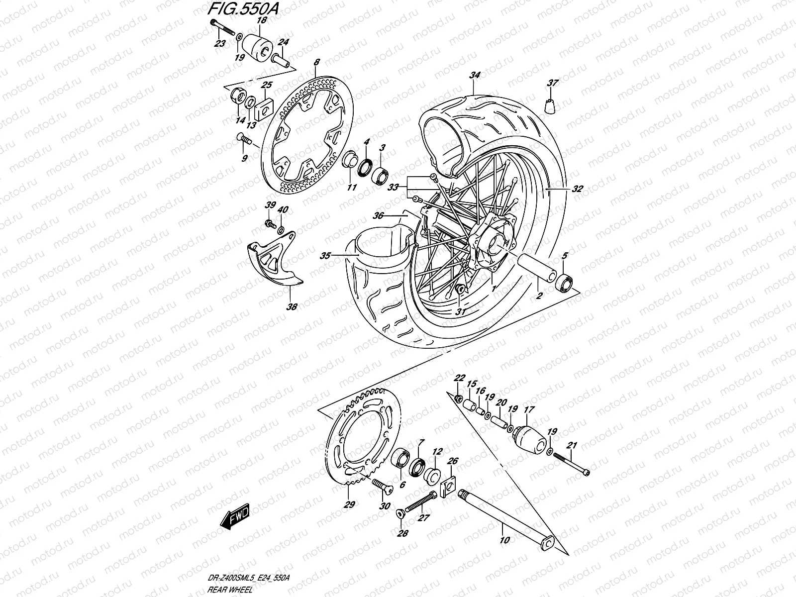 550A - REAR WHEEL