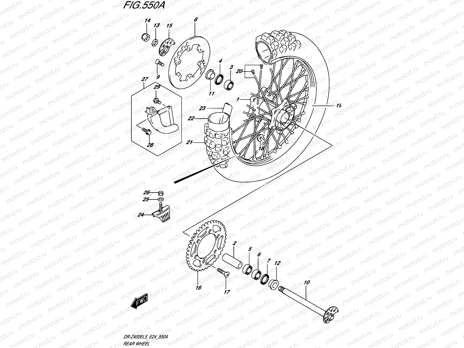 550A - REAR WHEEL