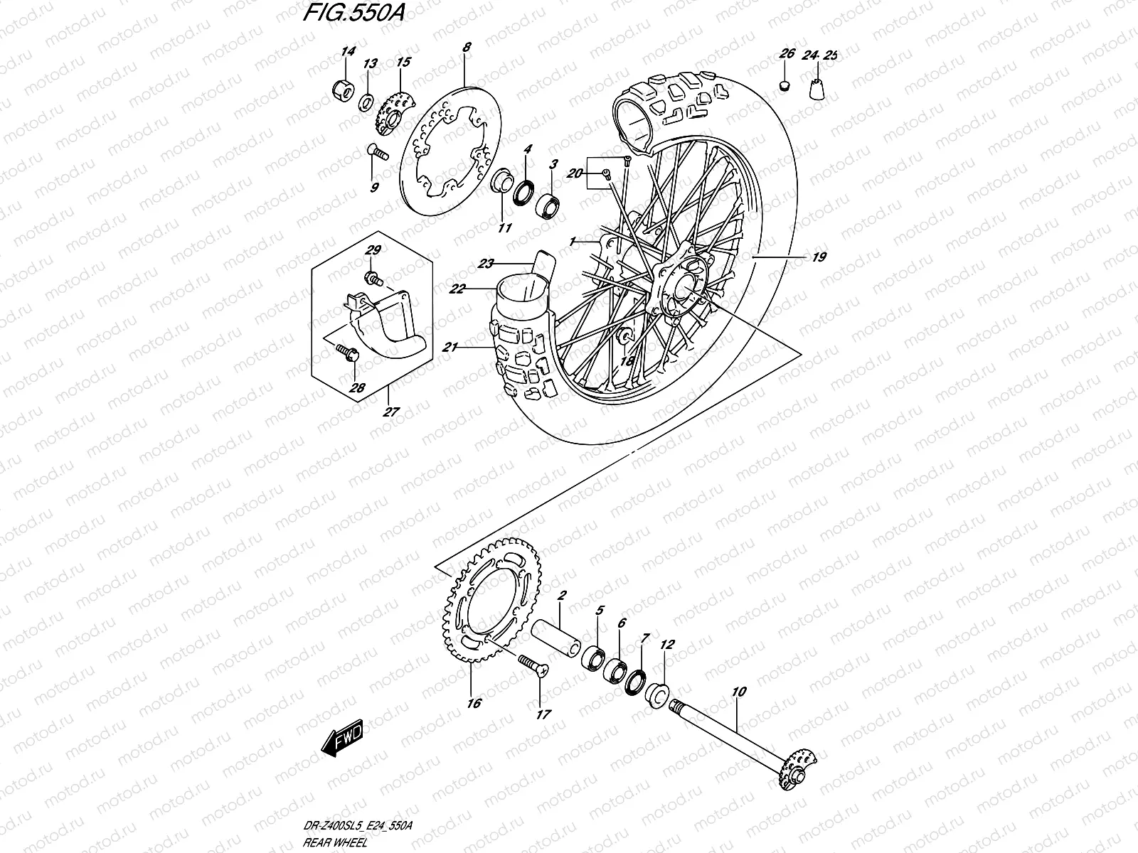 550A - REAR WHEEL