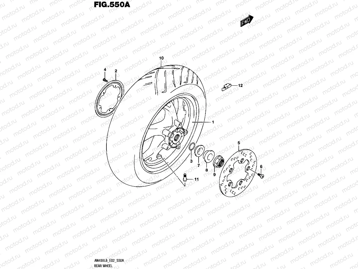 550A - REAR WHEEL
