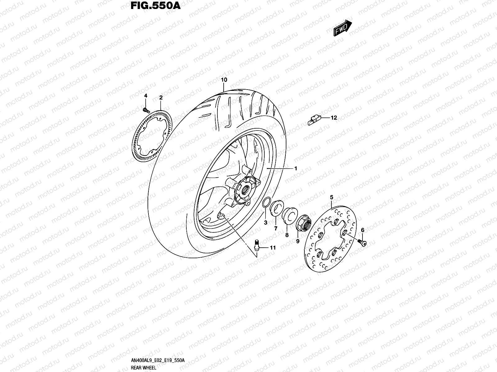 550A - REAR WHEEL