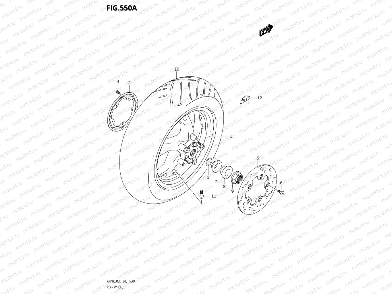 550A - REAR WHEEL