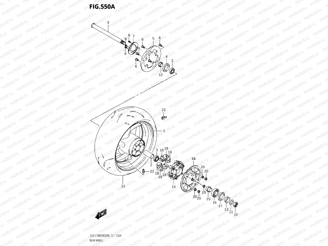 550A - REAR WHEEL