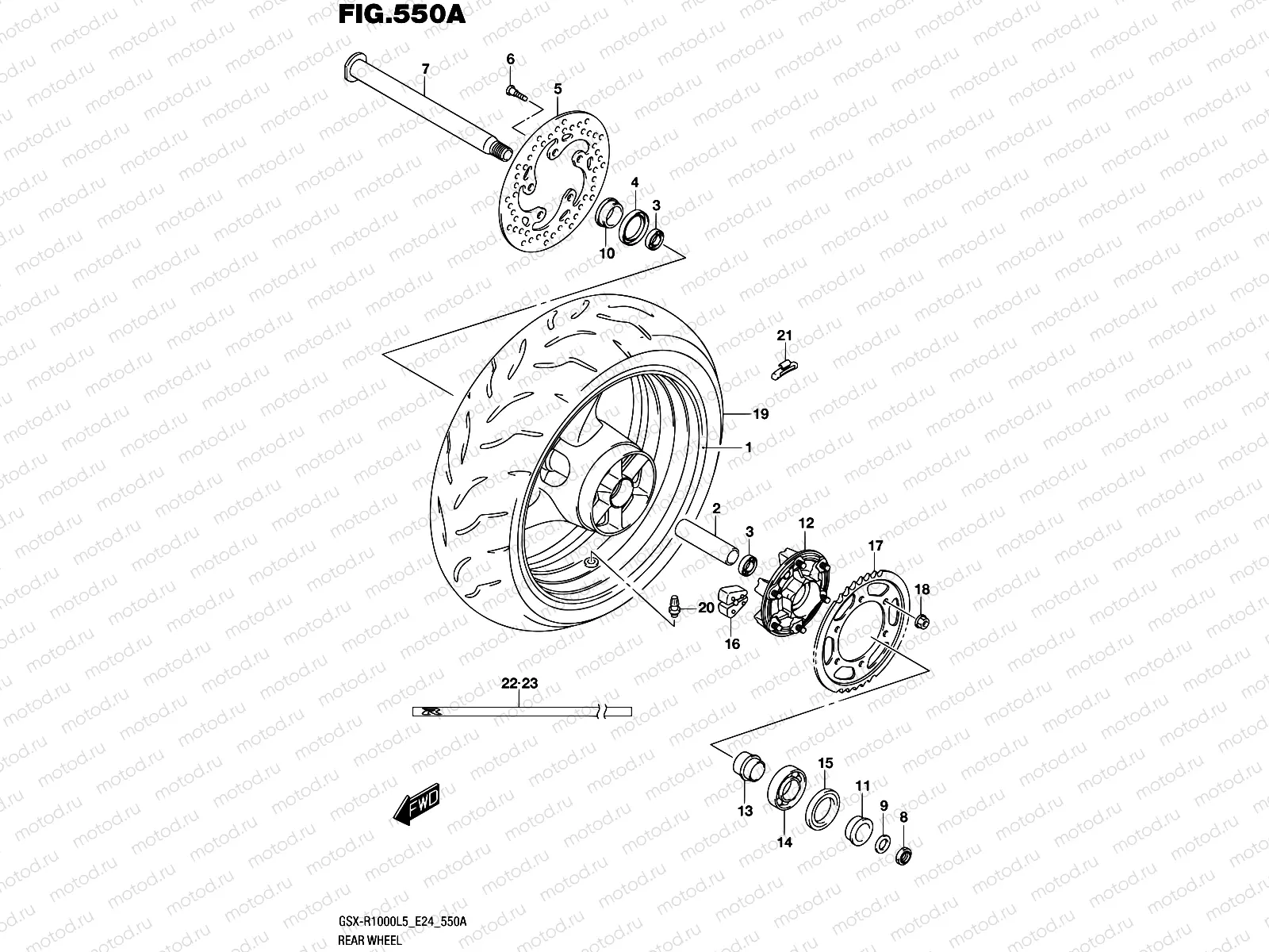 550A - REAR WHEEL
