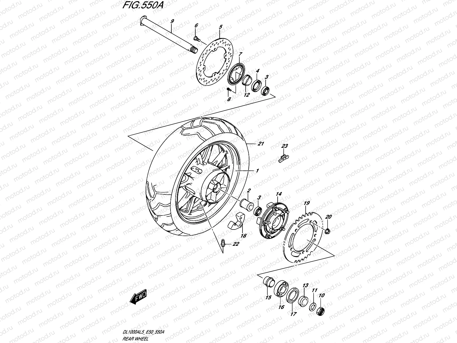 550A - REAR WHEEL