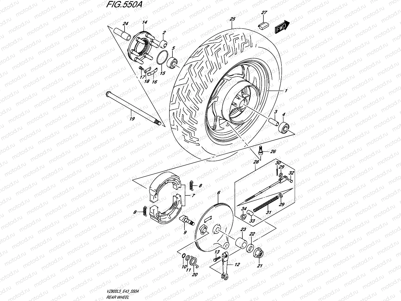 550A - REAR WHEEL