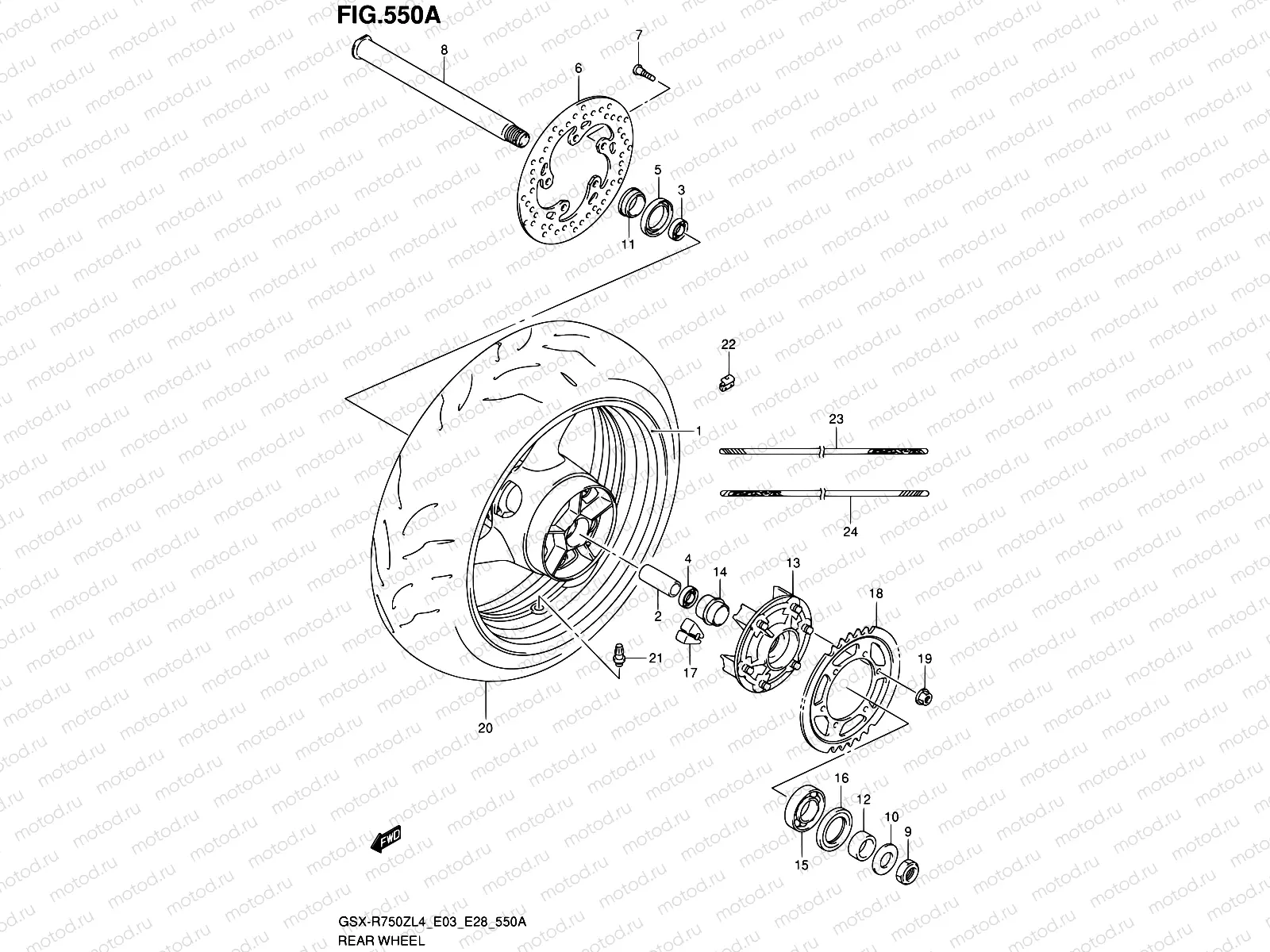 550A - REAR WHEEL