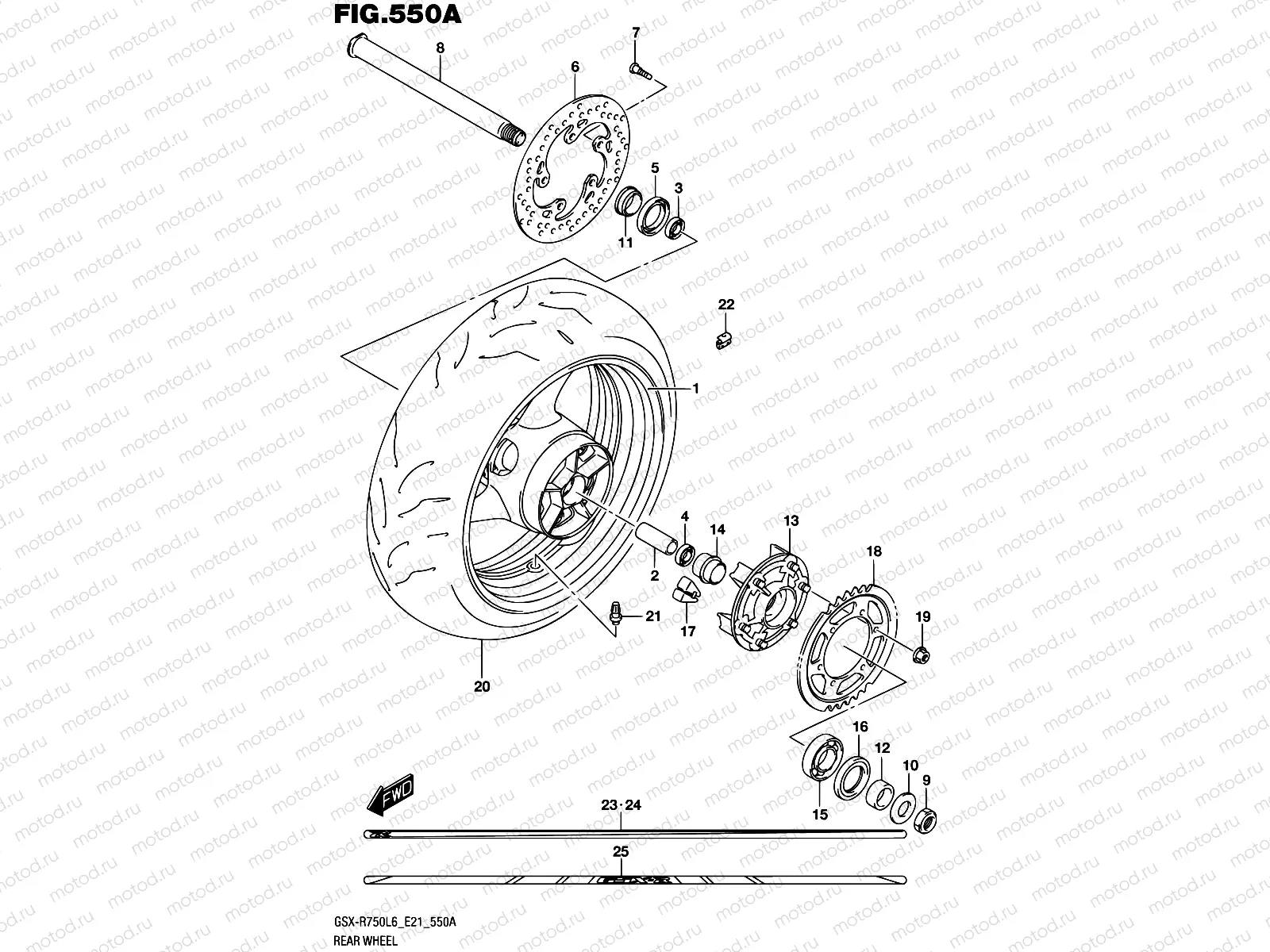 550A - REAR WHEEL