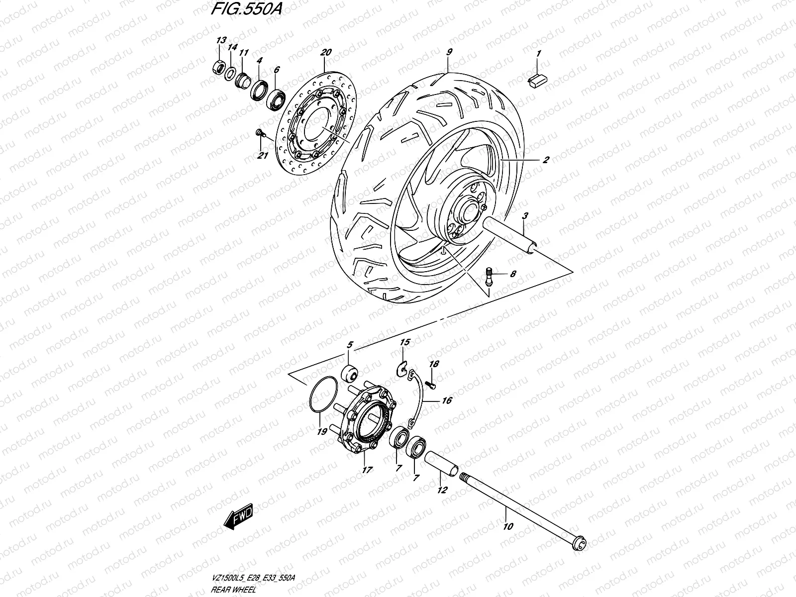 550A - REAR WHEEL