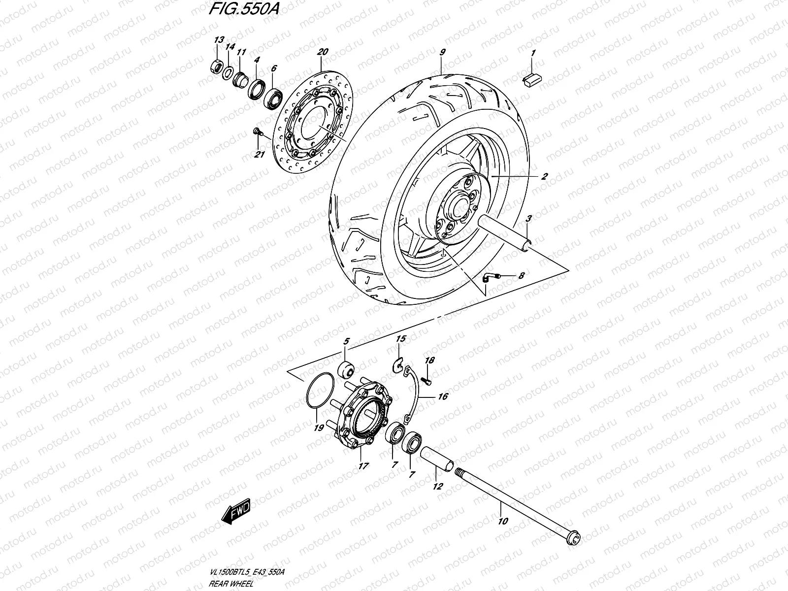 550A - REAR WHEEL