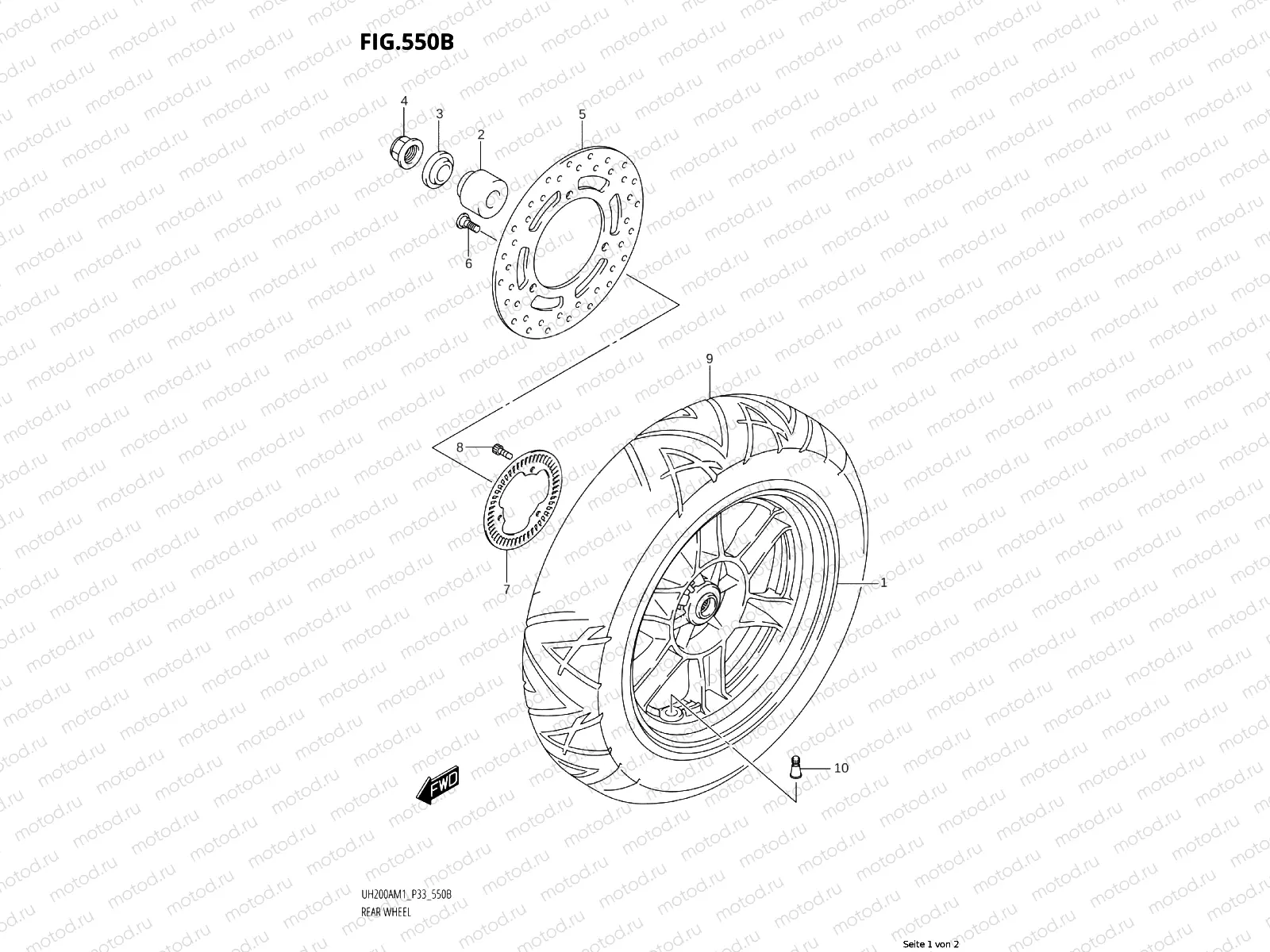 550B - REAR WHEEL