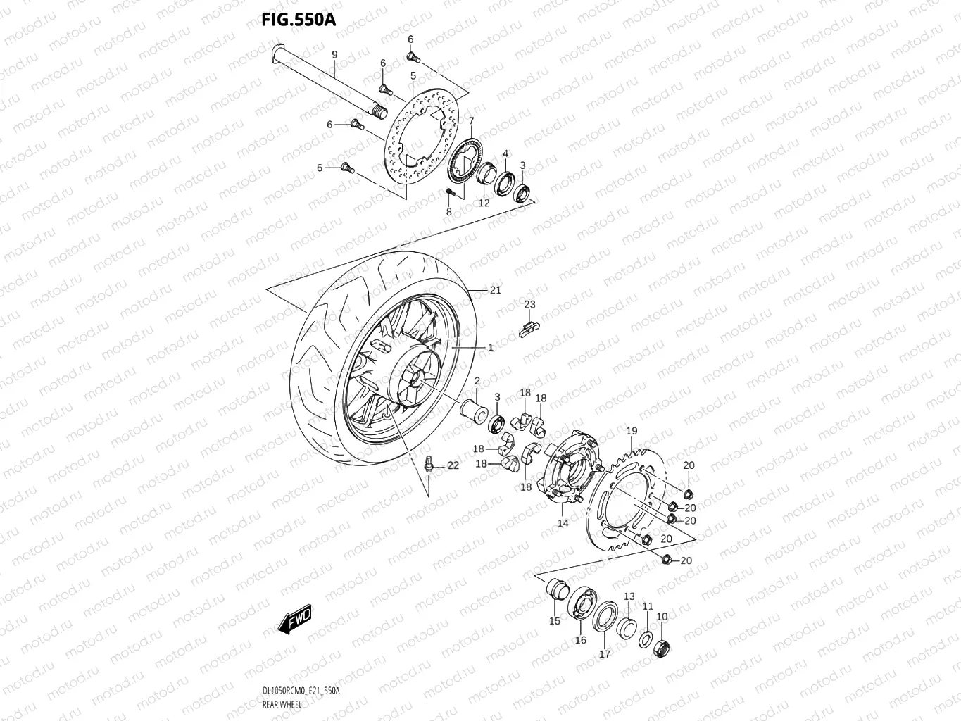 550B - REAR WHEEL