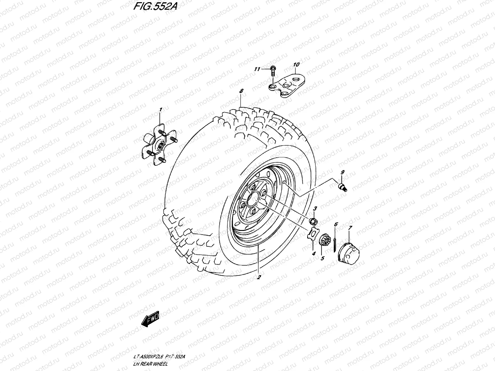 552A - LH REAR WHEEL