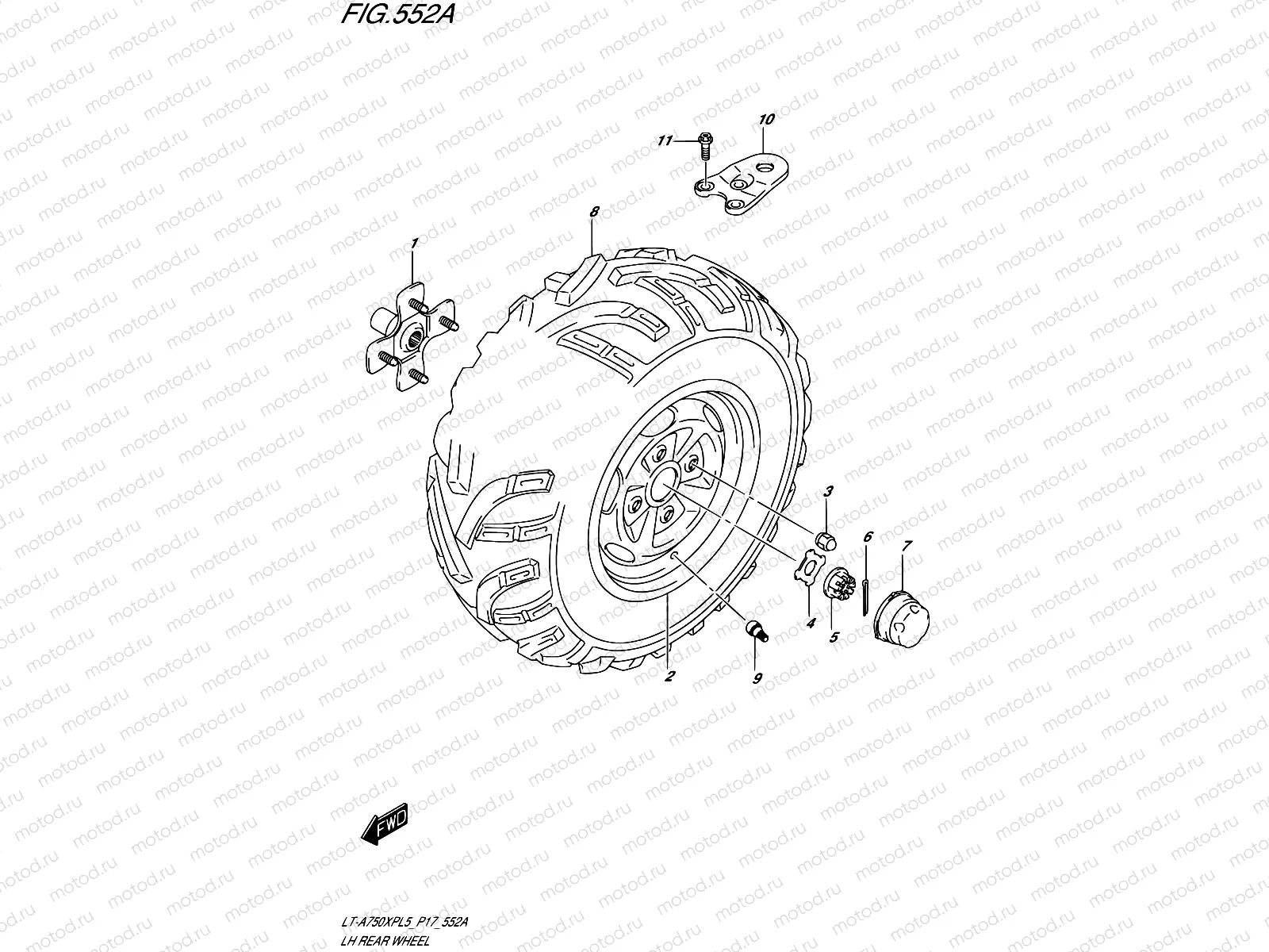 552A - LH REAR WHEEL