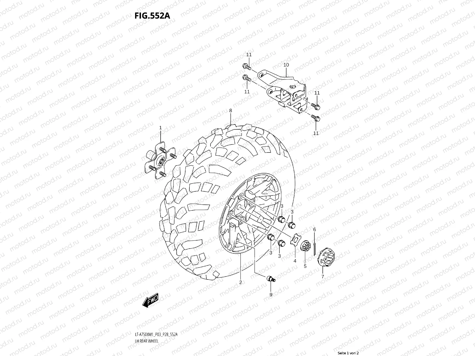 552A - LH REAR WHEEL