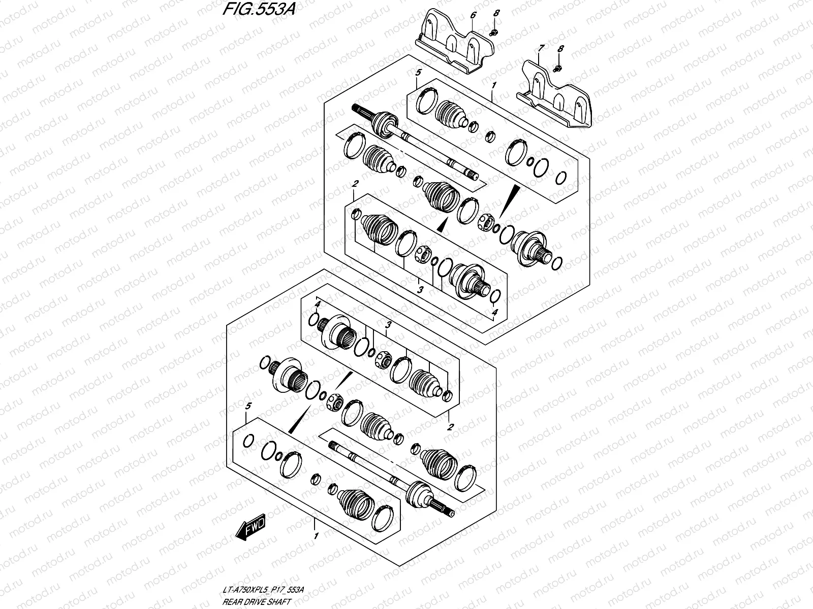 553A - REAR DRIVE SHAFT