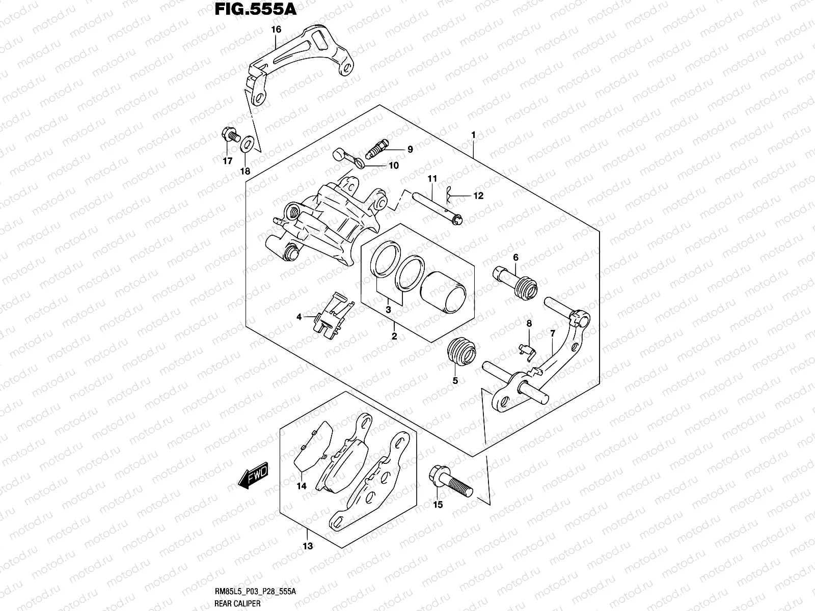 555A - REAR CALIPER