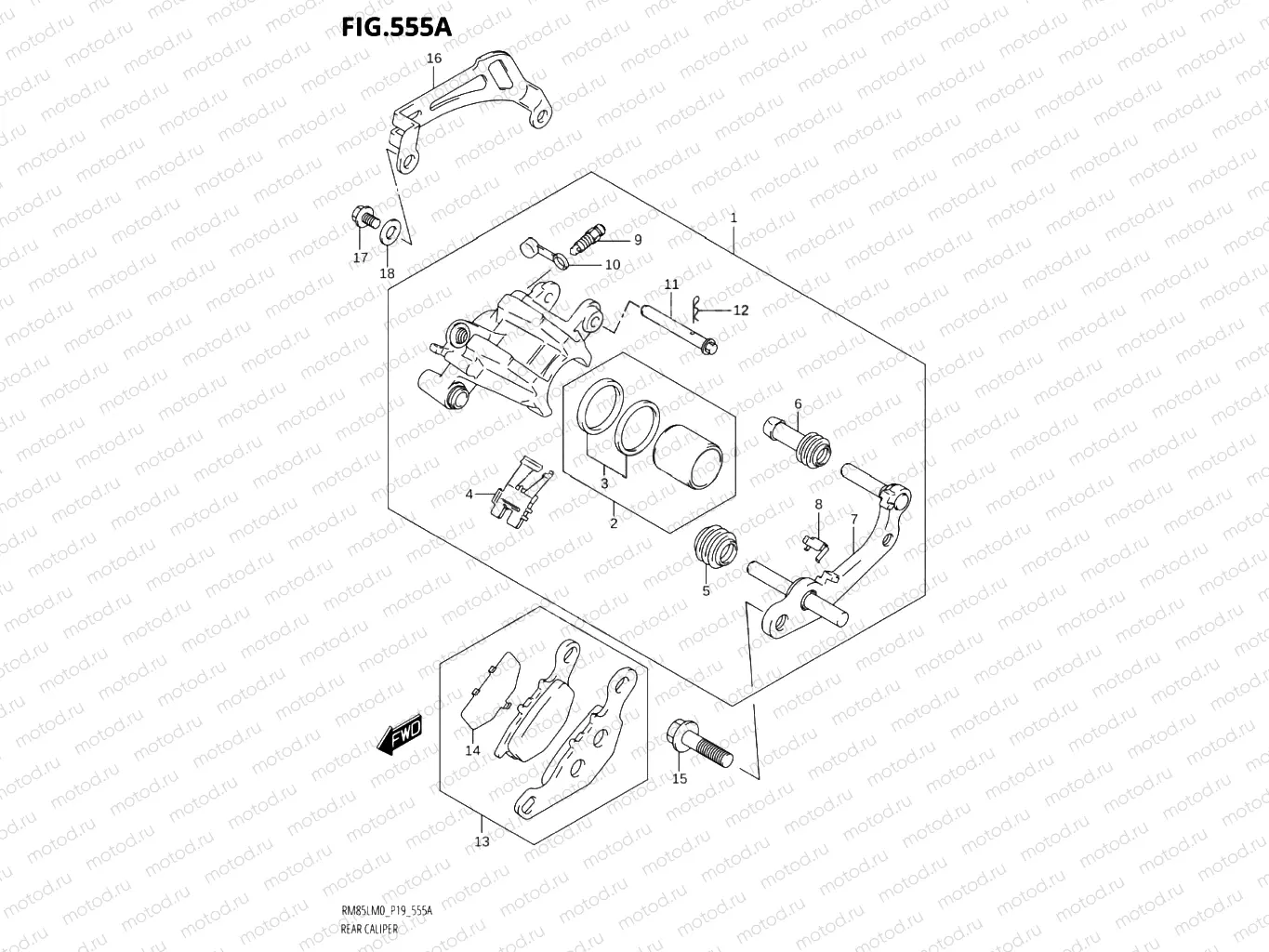 555A - REAR CALIPER