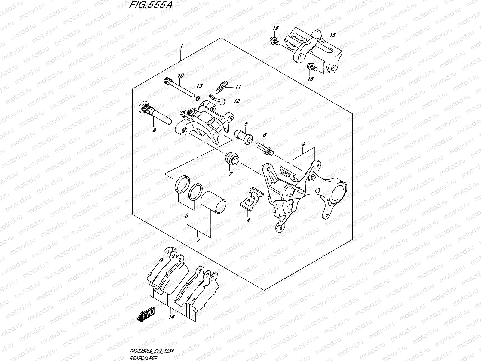555A - REAR CALIPER